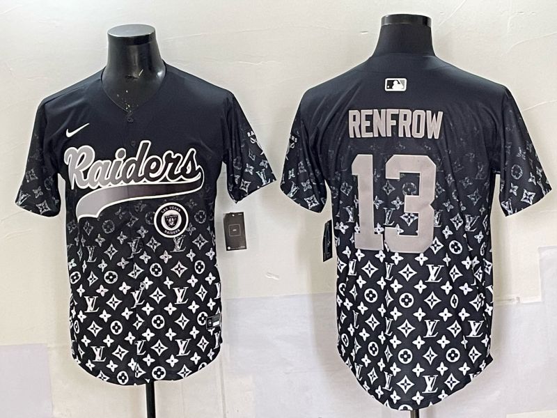 Men 2025 Oakland Raiders 13 Renfrow black Nike Limited NFL Jersey style 039